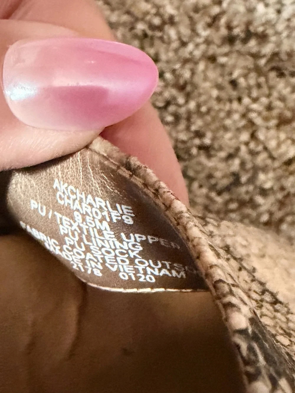 Anne Klein Black and Snake Print Wedge Sandals